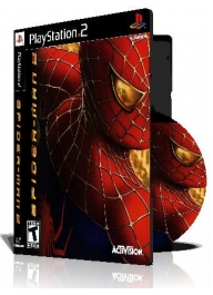 Spider Man 2 ps2 با کاور کامل و قاب وچاپ روی دیسک